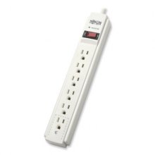Protect It! Surge Protector, 6 Outlets, 6 ft Cord, 790 Joules, Light Gray