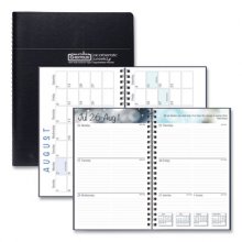 Recycled Academic Weekly/Monthly Appointment Planner, 8 x 5, Black Cover, 13-Month (Aug to Aug): 2022 to 2023