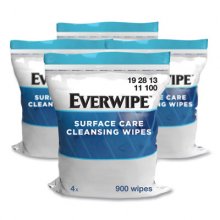 Cleaning and Deodorizing Wipes, 6 x 8, Lemon, 900/Bag, 4 Bags/Carton