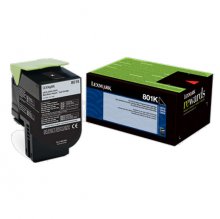 Lexmark CX310 CX410 CX510 Black Return Program Toner Cartridge for US Government (1 000 Yield) (TAA Compliant Version of 80C10K0)