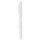 SmartStock Plastic Cutlery Refill, Knife, 6.3", Series-B Mediumweight, White, 40/Pack, 24 Packs/Carton