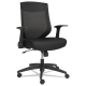 Alera EB-K Series Synchro Mid-Back Flip-Arm Mesh Chair, Supports Up to 275 lb, 18.5 to 22.04" Seat Height, Black
