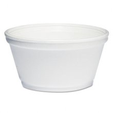 Foam Container, 8 oz, White, 1,000/Carton