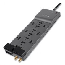 Professional Series SurgeMaster Surge Protector, 12 Outlets, 10 ft Cord, Gray