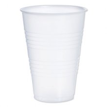 High-Impact Polystyrene Cold Cups, 14 oz, Translucent, 50 Cups/Sleeve. 20 Sleeves/Carton