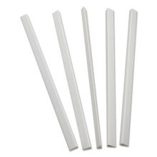 Slide 'N Grip Binding Bars, 40-Sheet Capacity, 11 x 0.25, White, 100/Box