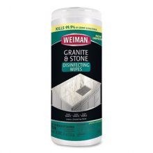 Granite and Stone Disinfectant Wipes, 7 x 8, Spring Garden Scent, 30/Canister, 6 Canisters/Carton