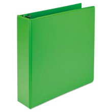 Earths Choice Biobased Durable Fashion View Binder, 3 Rings, 2" Capacity, 11 x 8.5, Lime, 2/Pack