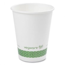 89-Series Hot Cup, 12 oz, Green/White, 1,000/Carton