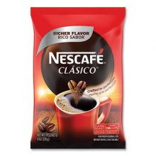 Clasico Dark Roast Instant Coffee, 8 oz, 12/Carton