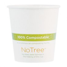 NoTree Paper Hot Cups, 6 oz, Natural, 1,000/Carton