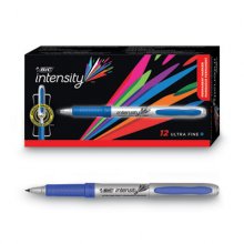 Intensity Ultra Fine Tip Permanent Marker, Extra-Fine Needle Tip, Deep Sea Blue, Dozen