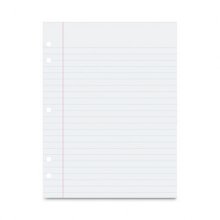 Composition Paper, 5-Hole, 8 x 10.5, Wide/Legal Rule, 500/Pack