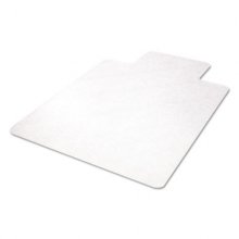 EconoMat All Day Use Chair Mat for Hard Floors, 45 x 53, Wide Lipped, Clear
