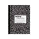Composition Book, Wide/Legal Rule, Black Marble Cover, 9.75 x 7.5, 100 Sheets