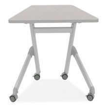Learn Nesting Trapezoid Desk, 32.83" x 22.25" to 29.5", Gray, Ships in 1-3 Business Days