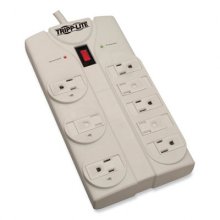 Protect It! Surge Protector, 8 Outlets, 25 ft Cord, 1440 Joules, Light Gray