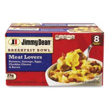 Breakfast Bowl Meat Lovers, 56 oz Box, 8 Bowls/Box, Delivered in 1-4 Business Days