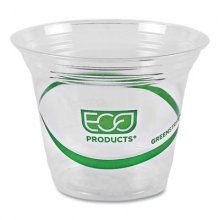 GreenStripe Renewable and Compostable Cold Cups, 9 oz, Clear, 50/Pack, 20 Packs/Carton