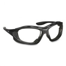 Seismic Sealed Eyewear, Black Polycarbonate Frame, Clear Polycarbonate Lens
