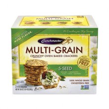 5-Seed Multi-Grain Crunchy Oven Baked Crackers, Whole Wheat, 10 oz Bag, 2 Bags/Box, Delivered in 1-4 Business Days