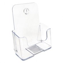 DocuHolder for Countertop/Wall-Mount, Booklet Size, 6.5w x 3.75d x 7.75h, Clear