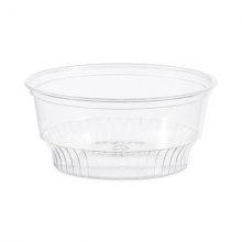 SoloServe Flat-Top Dome Cup Lids, Fits 5 oz to 8 oz Containers, Clear, 50/Pack 20 Packs/Carton