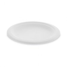 EarthChoice Compostable Fiber-Blend Bagasse Dinnerware, Plate, 6" dia, Natural, 1,000/Carton
