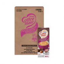 Liquid Coffee Creamer, Salted Caramel Chocolate, 0.38 oz Mini Cups, 50/Box, 4 Boxes/Carton, 200 Total/Carton