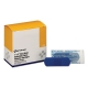 Adhesive Blue Metal Detectable Bandages, 1 x 3, Plastic with Foil, 100/Box, 12 Boxes/Carton