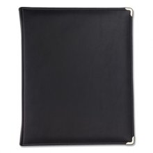 Classic Collection Zipper Ring Binder, 3 Rings, 1.5" Capacity, 11 x 8.5, Black