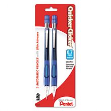 Quicker Clicker Mechanical Pencil, 0.7 mm, HB (#2.5), Black Lead, Blue Barrel, 2/Pack