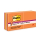 Pop-up 3 x 3 Note Refill, 3" x 3", Energy Boost Collection Colors, 90 Sheets/Pad, 10 Pads/Pack