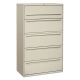 Brigade 700 Series Lateral File, 4 Legal/Letter-Size File Drawers, 1 File Shelf, 1 Post Shelf, Light Gray, 42" x 18" x 64.25"