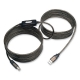USB 2.0 Active Repeater Cable, A to B (M/M), 25 ft., Black