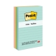 Original Pads in Beachside Cafe Collection Colors, Note Ruled, 4" x 6", 100 Sheets/Pad, 5 Pads/Pack