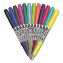 Intensity Ultra Fine Tip Permanent Marker, Extra-Fine Needle Tip, Assorted Vivid Fashion Colors, 36/Pack