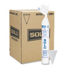 Cone Water Cups, Cold, Paper, 4 oz, White, 200/Bag, 25 Bags/Carton