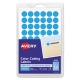 Handwrite Only Self-Adhesive Removable Round Color-Coding Labels, 0.5" dia., Light Blue, 60/Sheet, 14 Sheets/Pack, (5050)