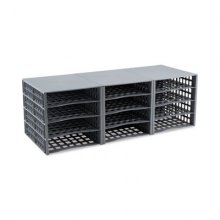 Snap Configurable Tray System, 12 Sections, 22.75 x 9.75 x 13, Gray
