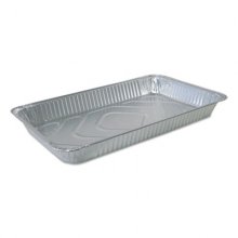 Aluminum Steam Table Pans, Full-Size Medium228 oz., 2.19" Deep, 12.81 x 20.75, 50/Carton