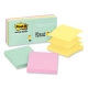 Original Pop-up Refill, 3" x 3", Beachside Cafe Collection Colors, 100 Sheets/Pad, 6 Pads/Pack