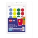Printable Self-Adhesive Removable Color-Coding Labels, 0.75" dia., Assorted Colors, 24/Sheet, 42 Sheets/Pack, (5472)