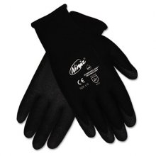 Ninja HPT PVC Coated Nylon Gloves, Medium, Black, 12 Pair/Box