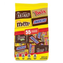 Chocolate Favorites Fun Size Candy Bar Variety Mix, 31.18 oz Bag, 55 Pieces, Delivered in 1-4 Business Days