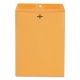 Kraft Clasp Envelope, #90, Square Flap, Clasp/Gummed Closure, 9 x 12, Brown Kraft, 100/Box