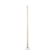 Spring Grip Metal Head Mop Handle for Most Mop Heads, Wood, 60", Natural