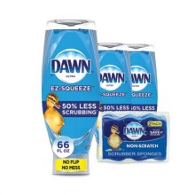 Ultra Liquid Dish Detergent, Dawn Original, 22 oz E-Z Squeeze Bottle, 6/Carton