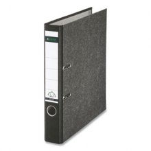 European Premium A4 Lever-Arch Two-Ring Binder, 2" Capacity, 11.7 x 8.27, Black Marble