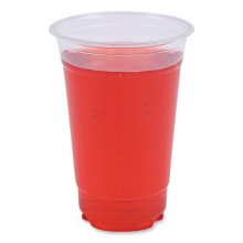 Clear Plastic Cold Cups, 20 oz, PET, 20 Cups/Sleeve, 50 Sleeves/Carton